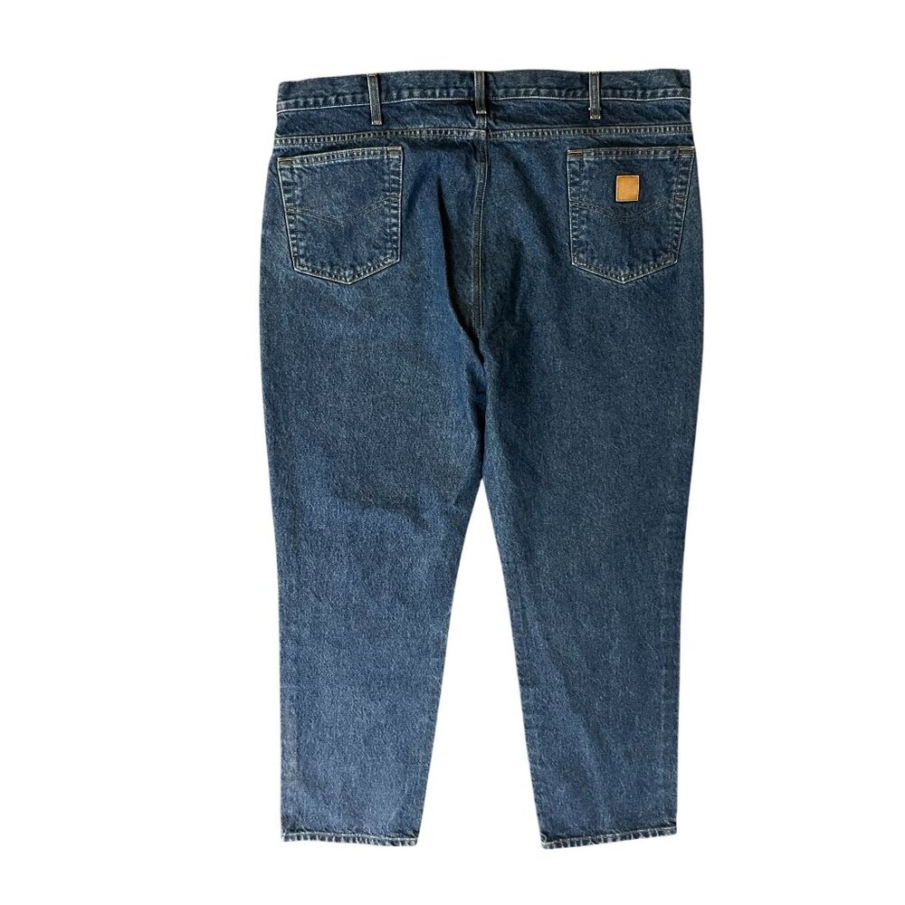 Carhartt Traditional Fit Jeans Mens 44x32 Used B18 DST Tapered Leg Denim - Picture 4 of 14